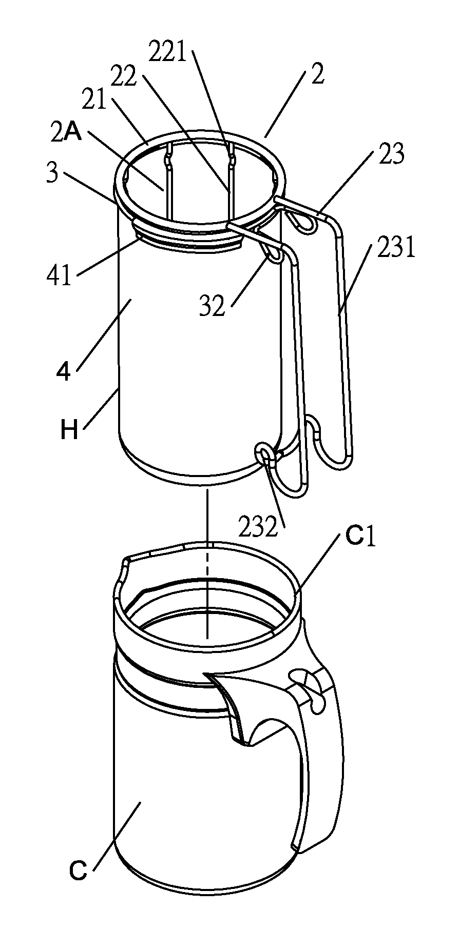 Extraction device for immersion beverage primary liquid