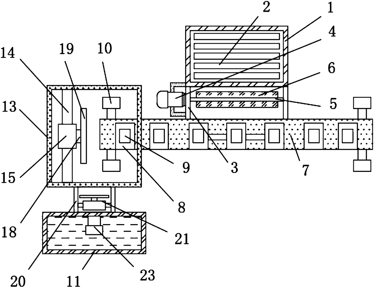 Steel tube cutting device