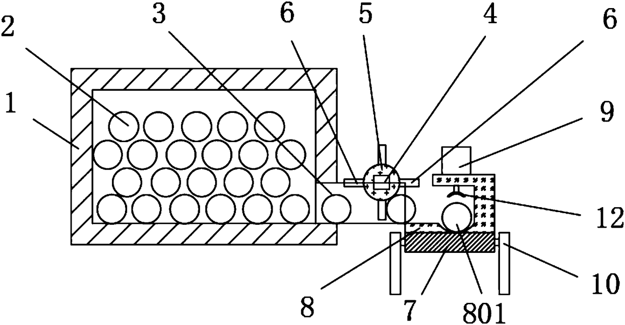 Steel tube cutting device