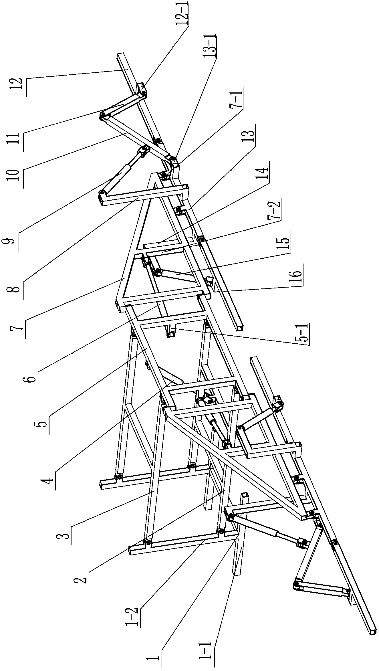 Spray boom conversion device for boom sprayer