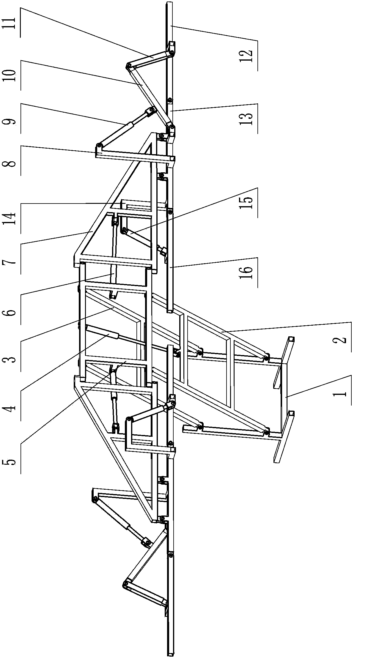 Spray boom conversion device for boom sprayer