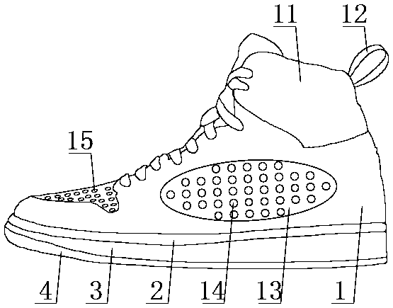 Multifunctional leisure sports shoe