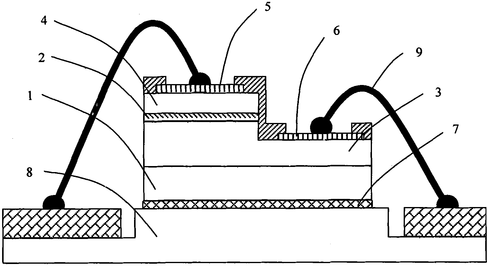 Salient point LED and manufacturing method thereof