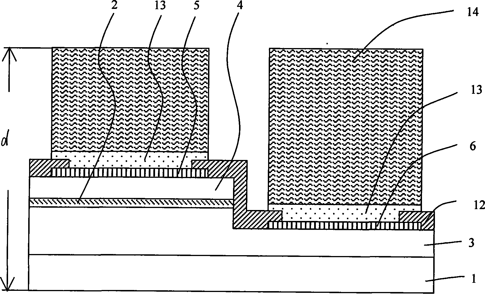 Salient point LED and manufacturing method thereof