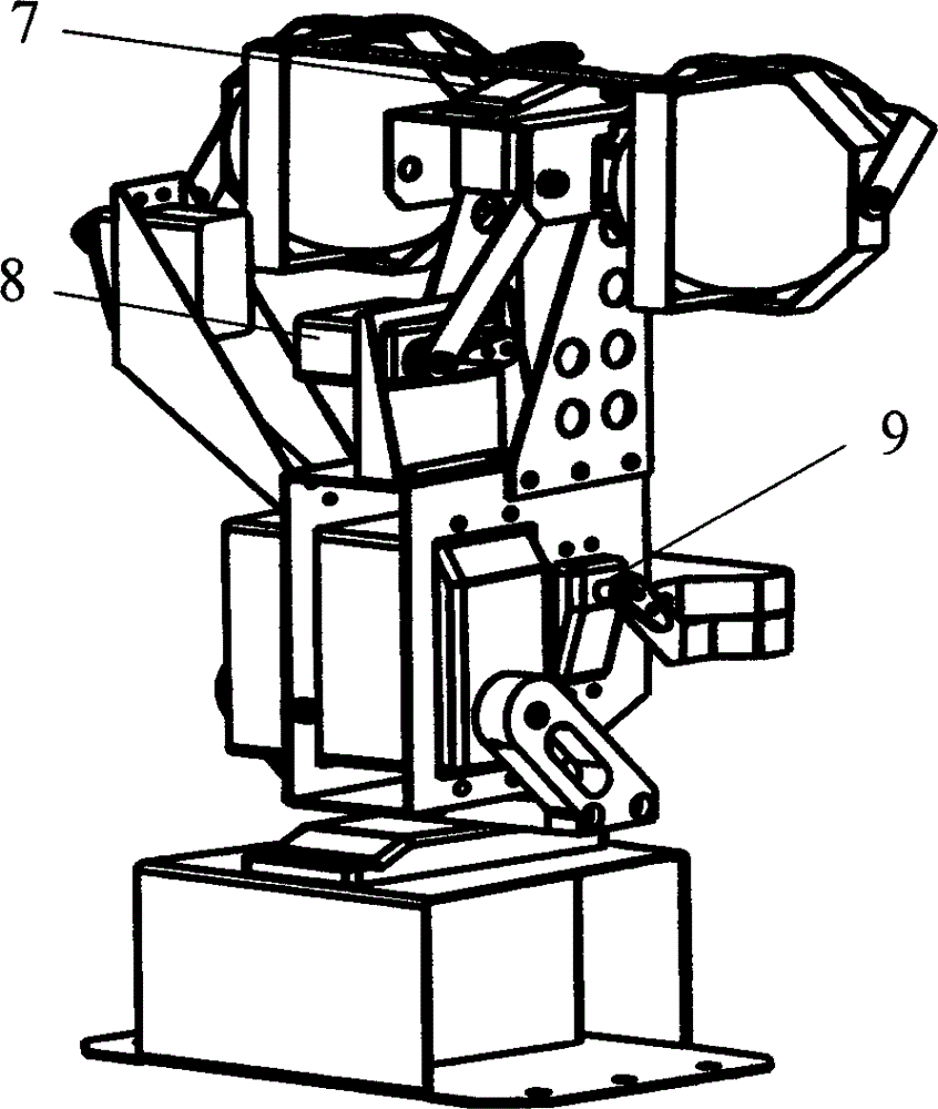 Head structure of humanoid service robot