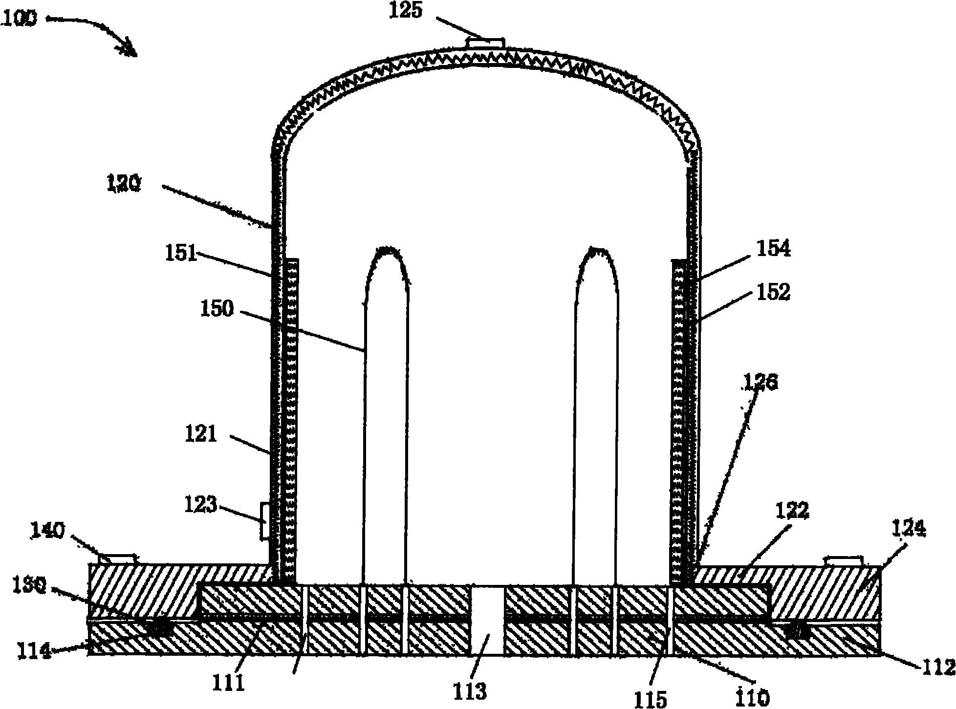 Polysilicon reduction furnace