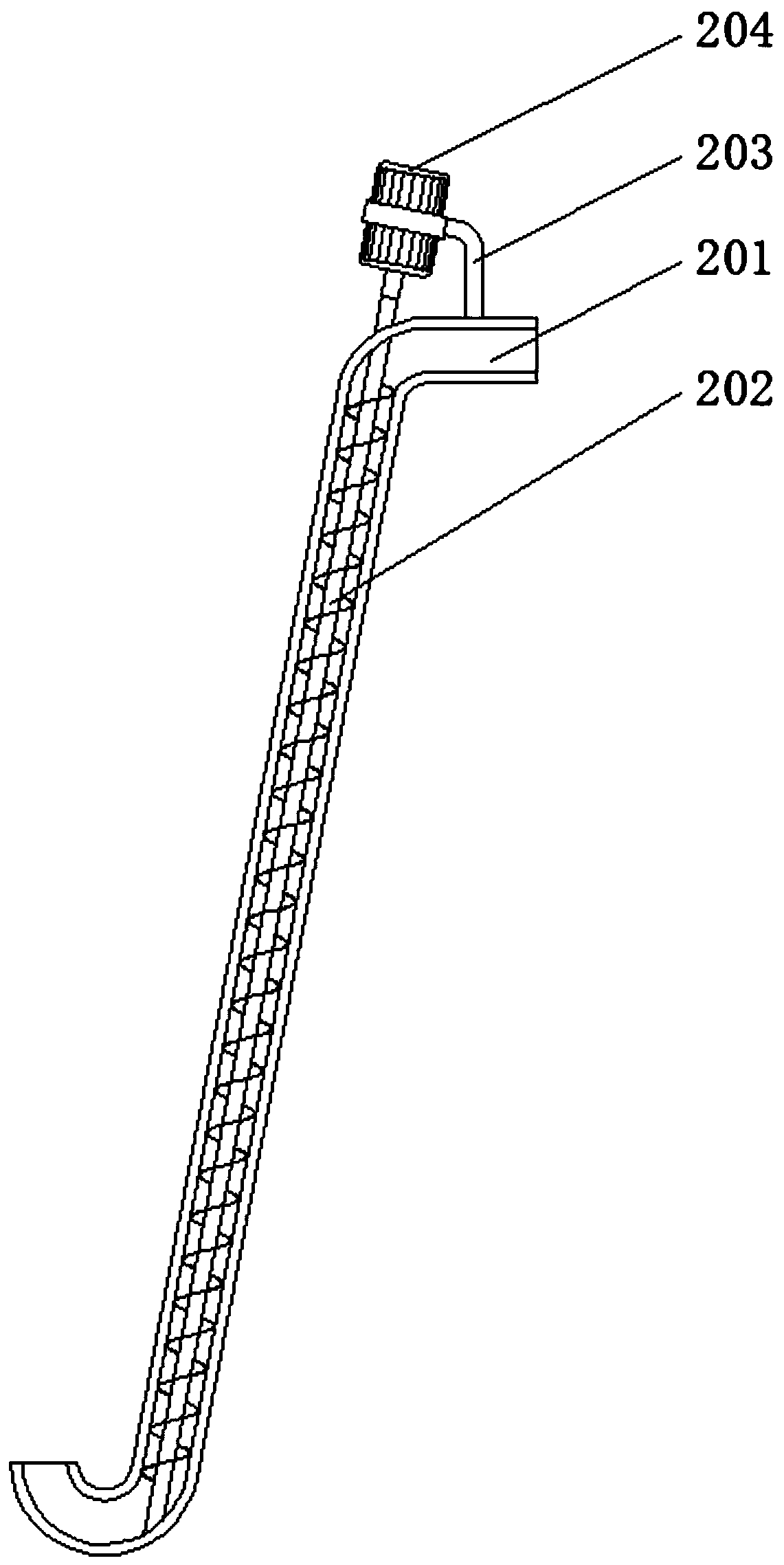 A garbage incineration device for garbage disposal