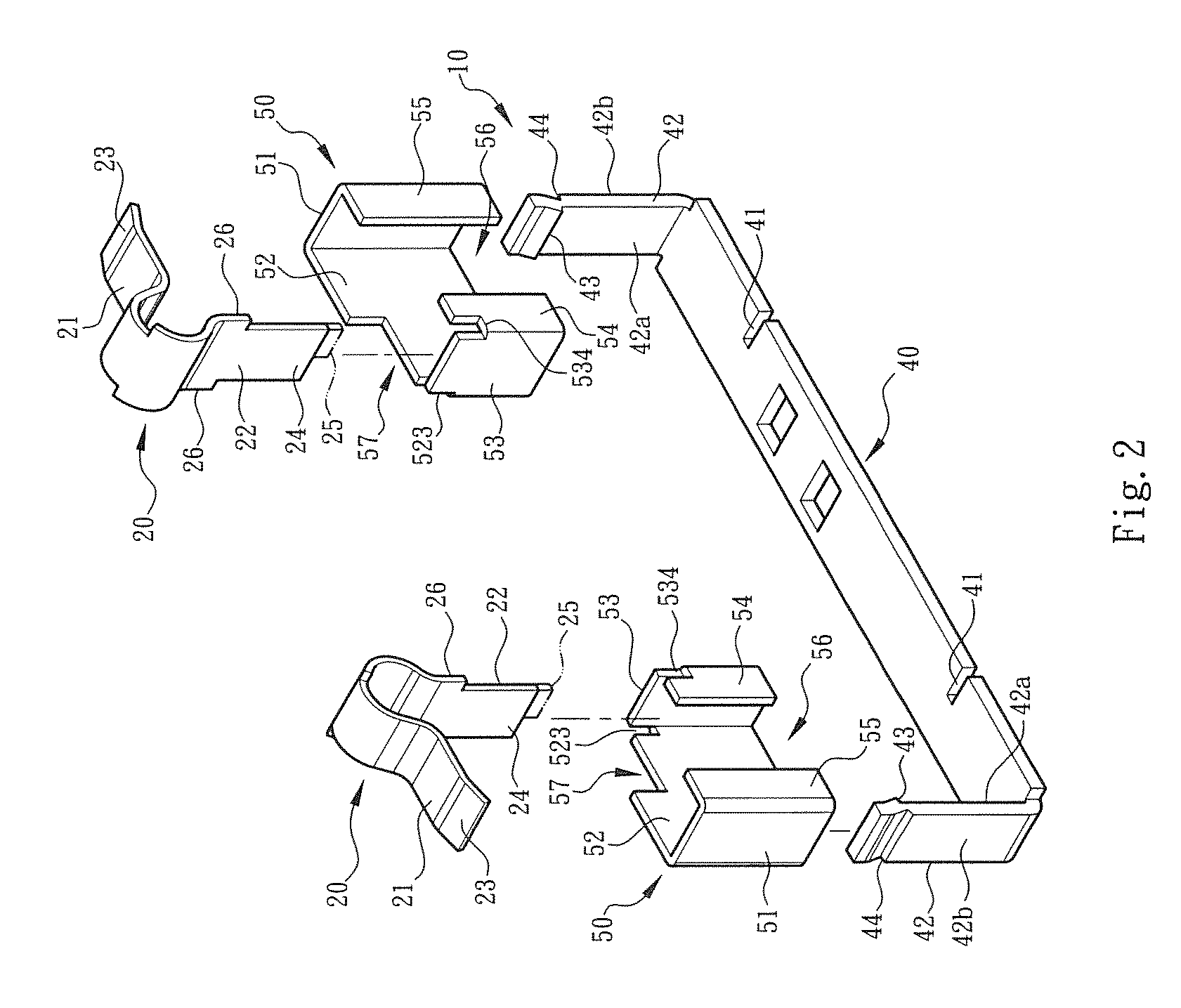 Conductive wire connection structure of rail-type electrical terminal