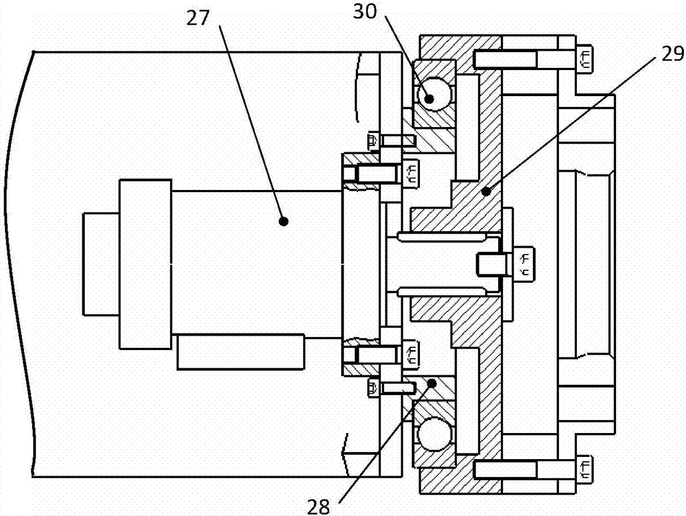 A shield machine single hob tool changing manipulator