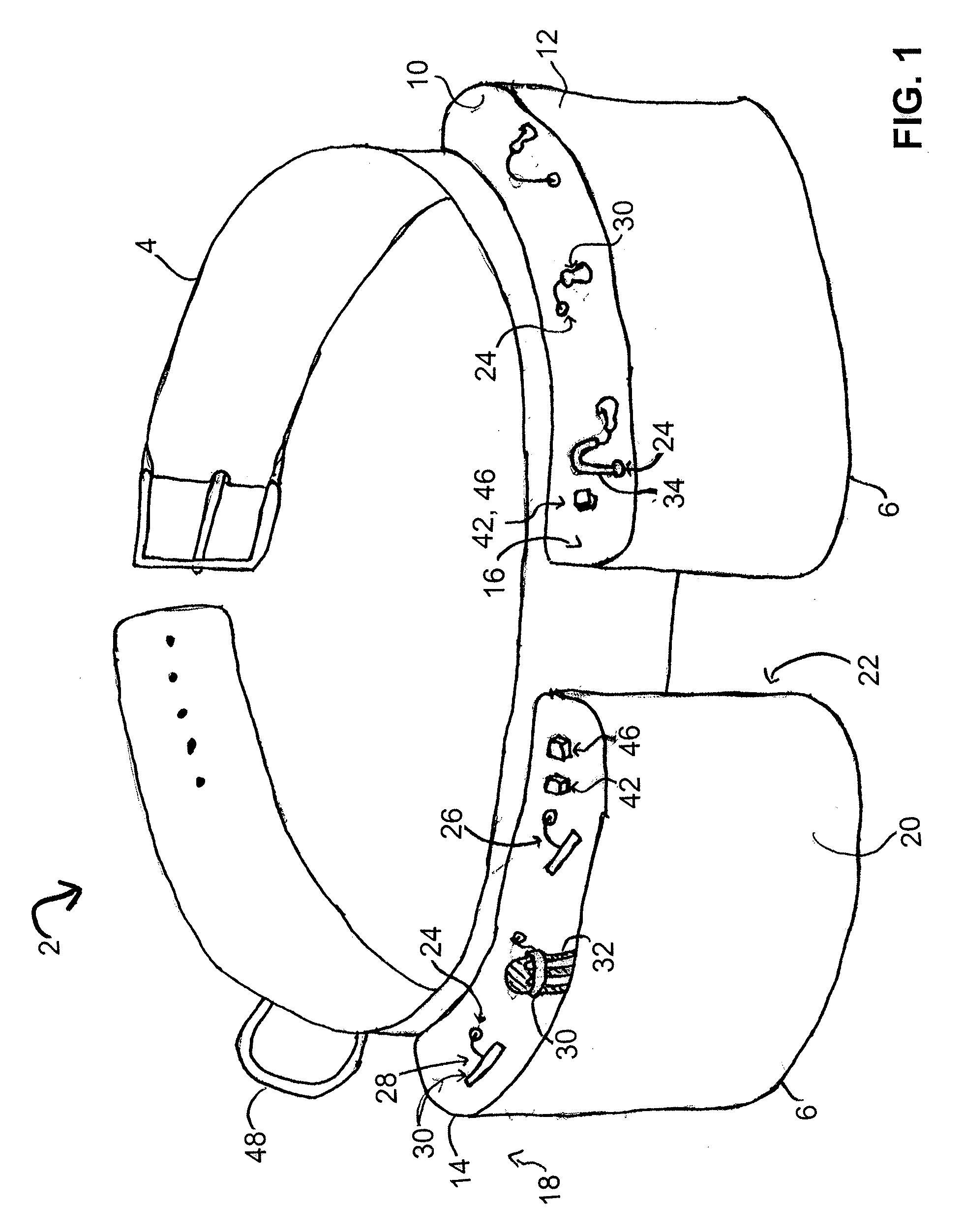 Tool belt with integrated tool retraction mechanism