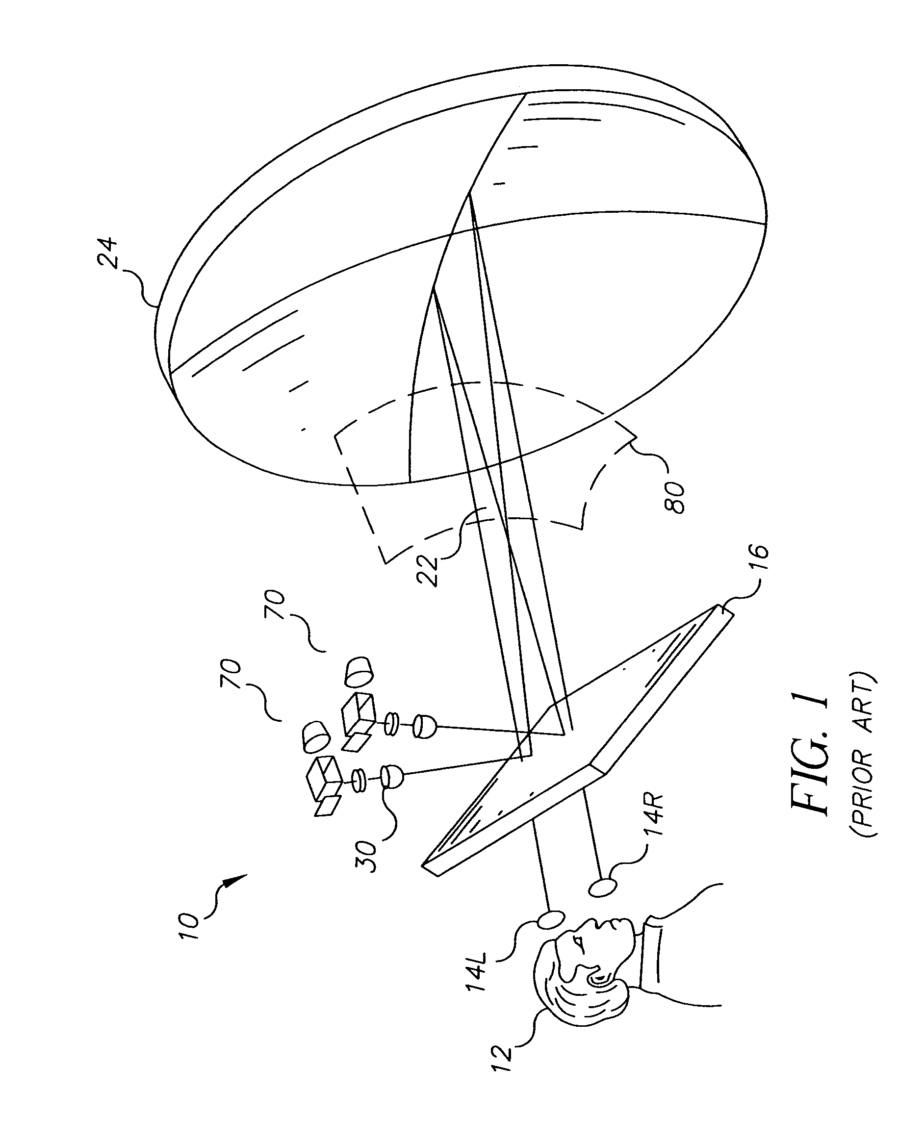 Method for providing a curved image