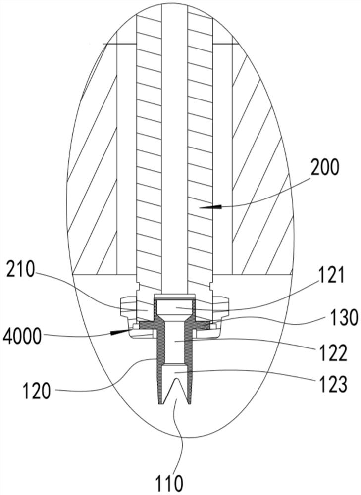 Glue outlet rotatable type gluing device, gluing system and gluing method of glue outlet rotatable type gluing device