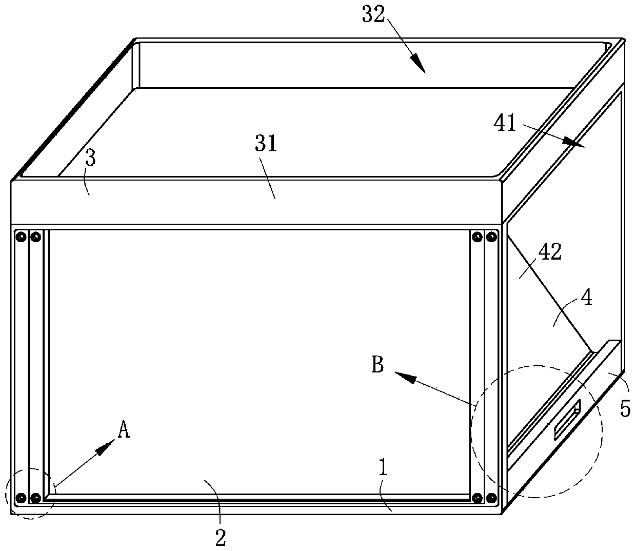 Building gas exchange structure