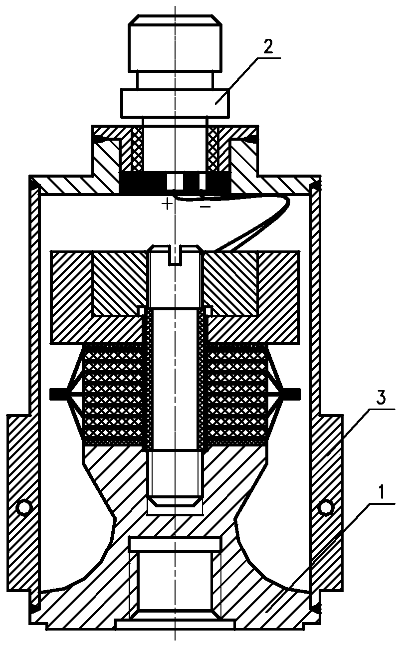 A kind of ultra-low temperature vibration sensor