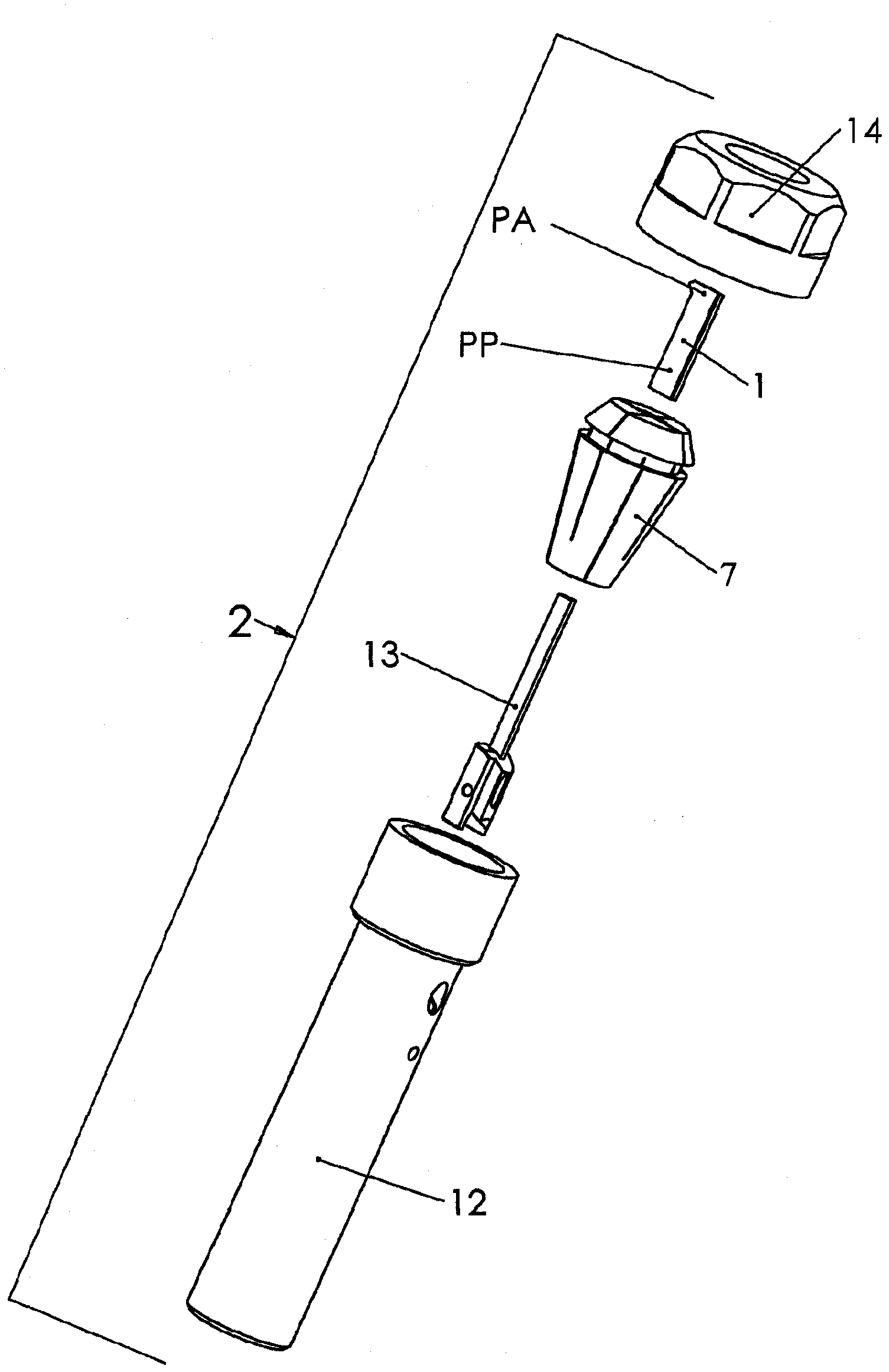 Planar cutting tool and associated tool holder