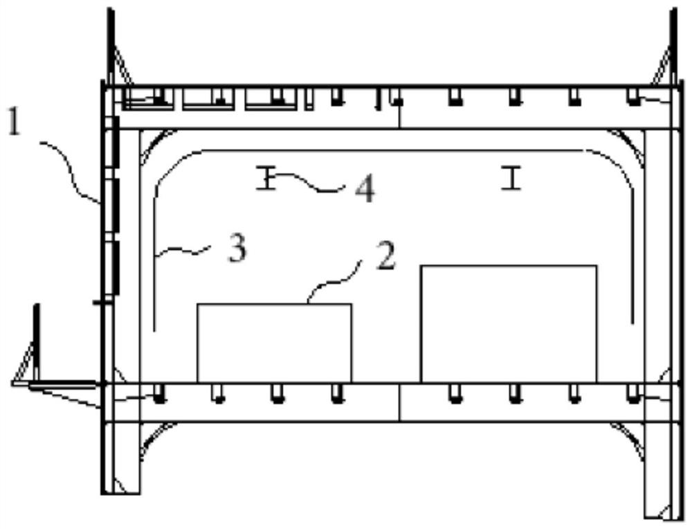 Arrangement method for FGSSROOM unit of dual-fuel ship