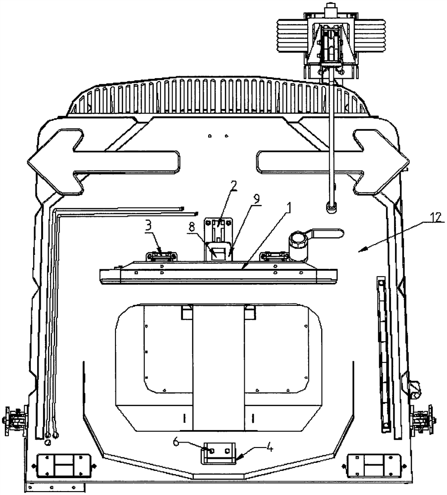 Automatic electric sanitation vehicle tail door opening and locking device