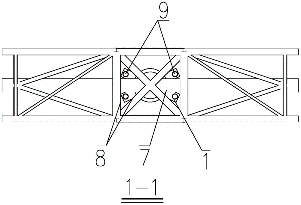 Design and application method of lifting frame of continuous truss column top hinged structure