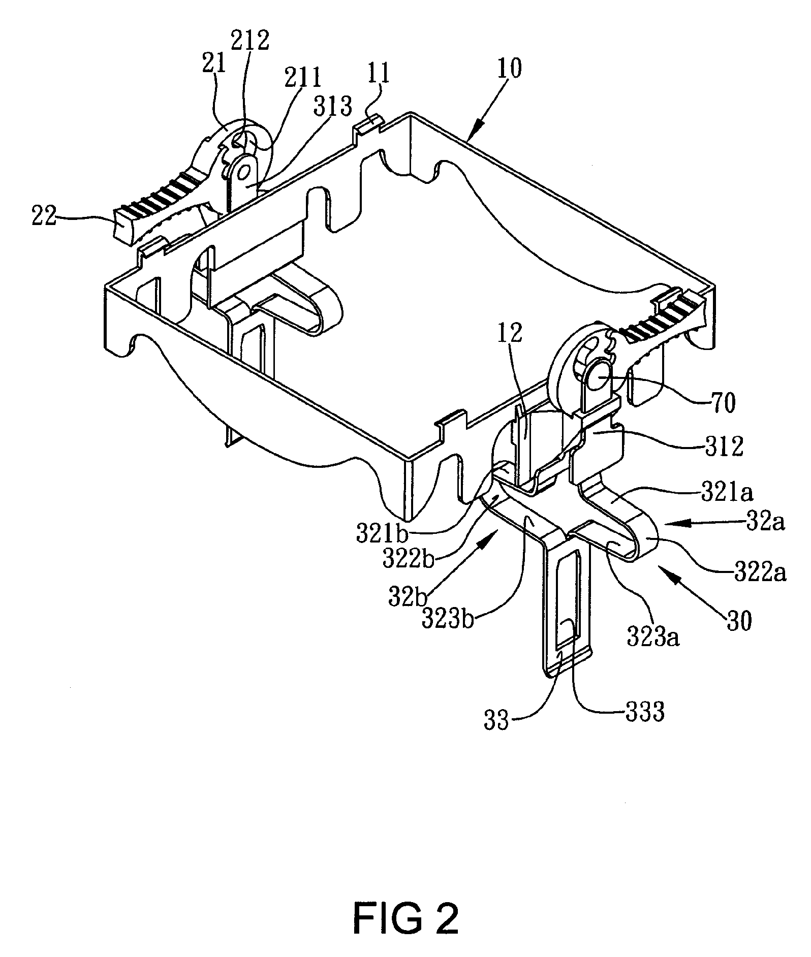 Retaining tool for a heat sink