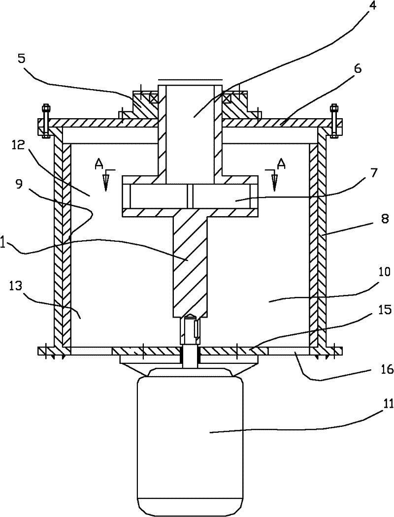 Turbine reaction composite vertical mill