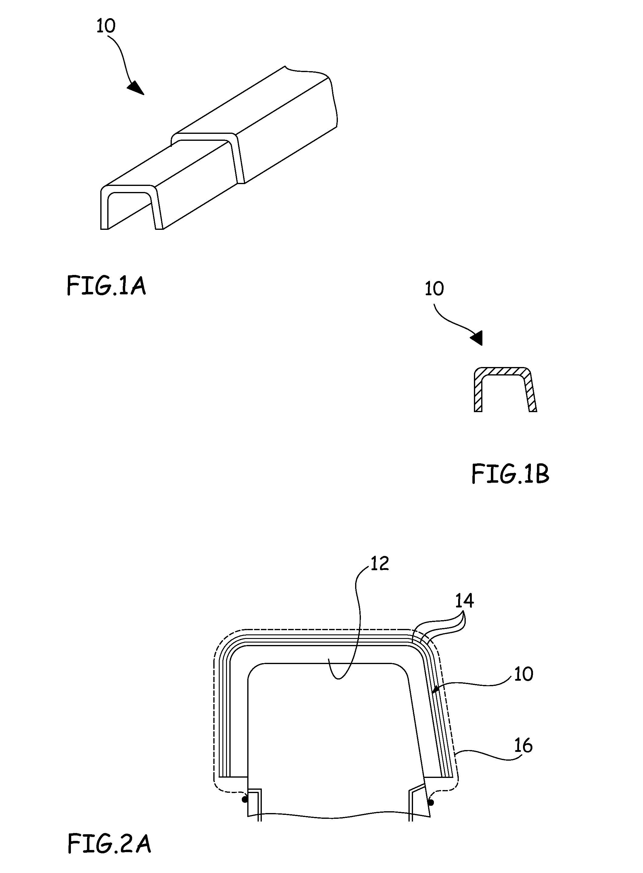Process for manufacturing a part made of composite material that comprises at least one radius of curvature