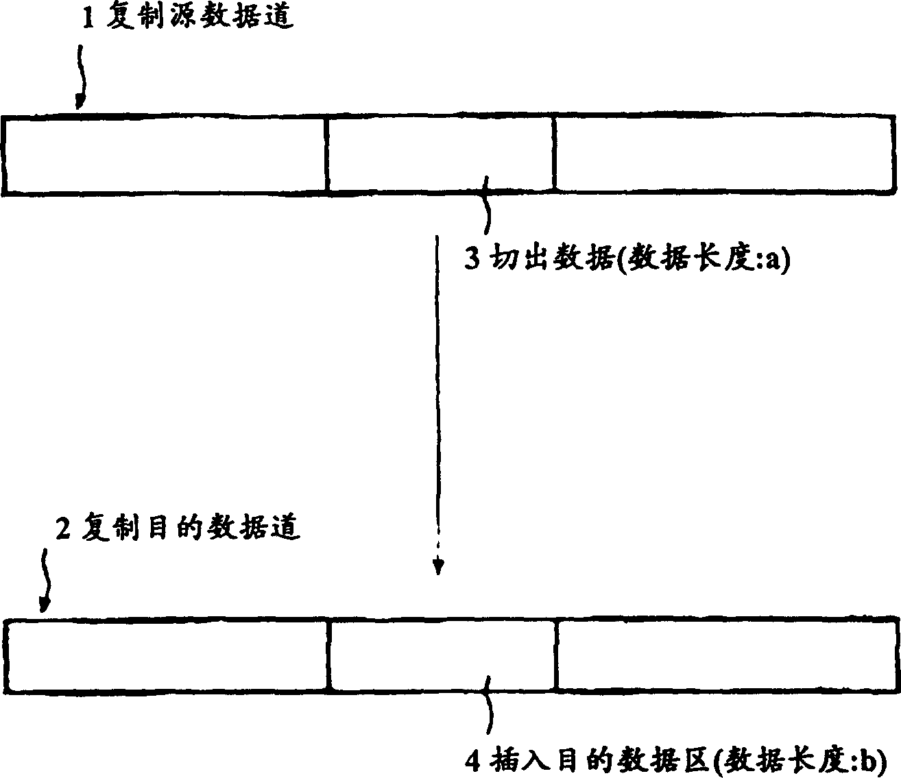 Data copying method for disc recorded medium, data recording method, data editing method and disc recorder