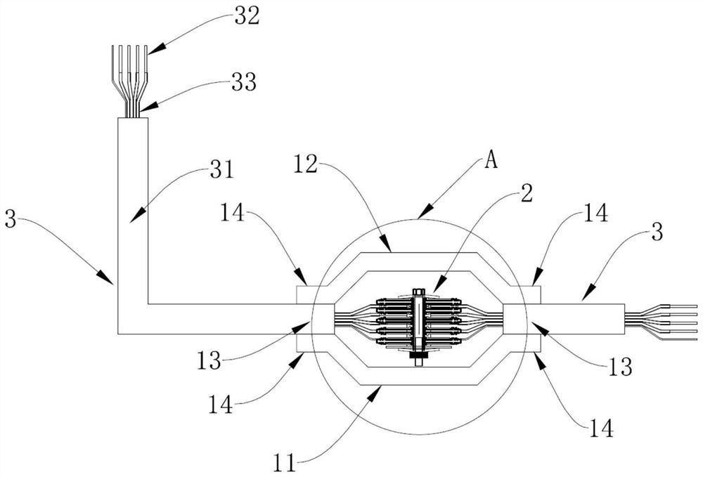 Intensive pouring bus duct assembly