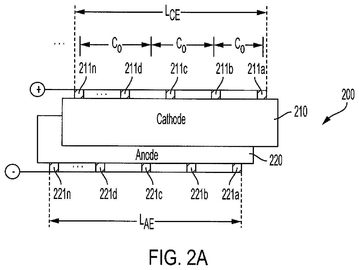 Batteries providing high power and high energy density