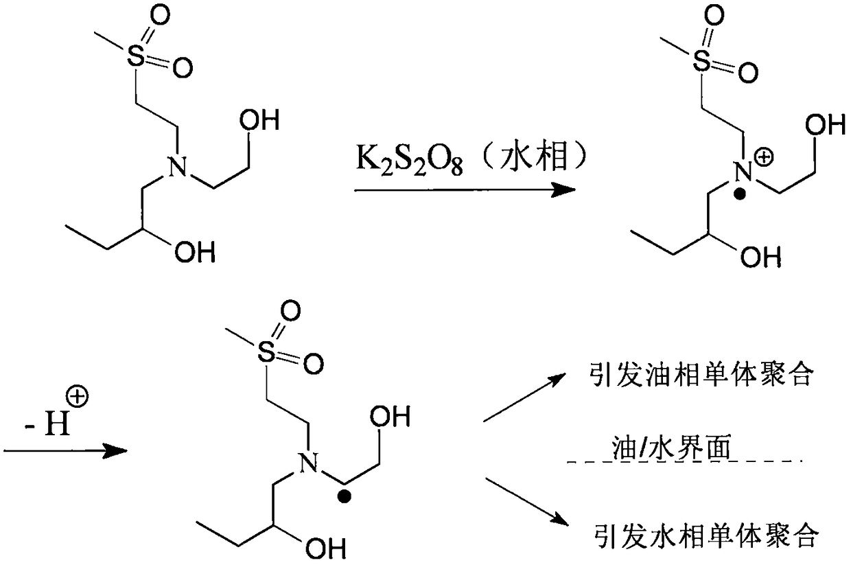 Polymerization method of reactive black dye KN-B