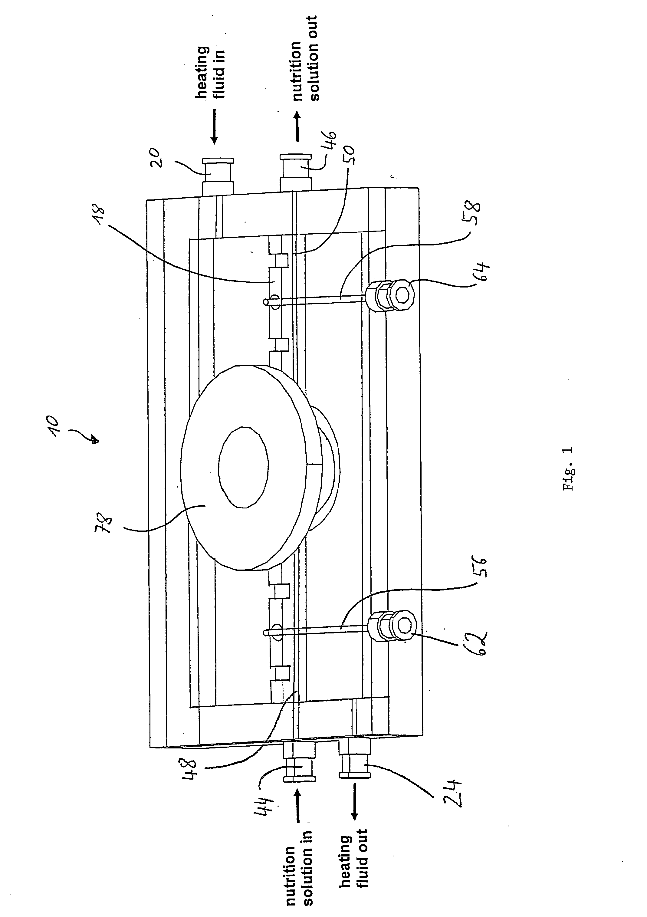 Method of examining tissue growth and conditioning of cells on a scaffold and a perfusion bioreactor