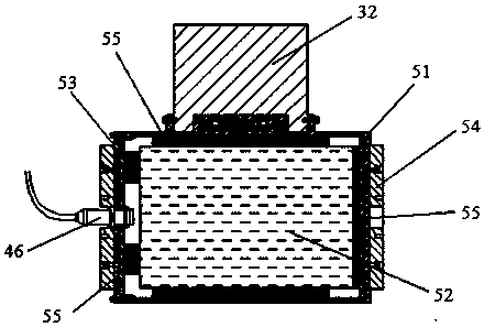 An underwater robot center of gravity adjustment device