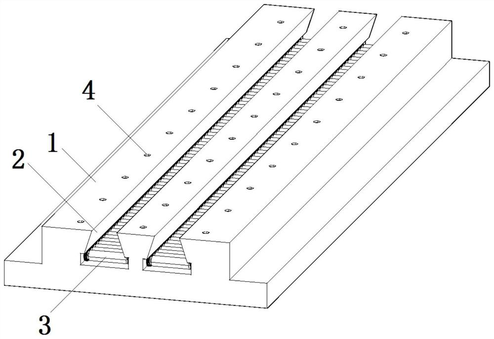 A track foundation for prefabricated light steel structure buildings
