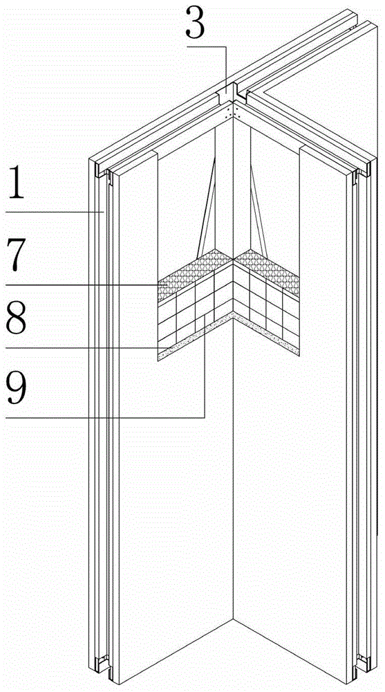 Prefabricated special-shaped light-steel composite wall board and mounting method thereof