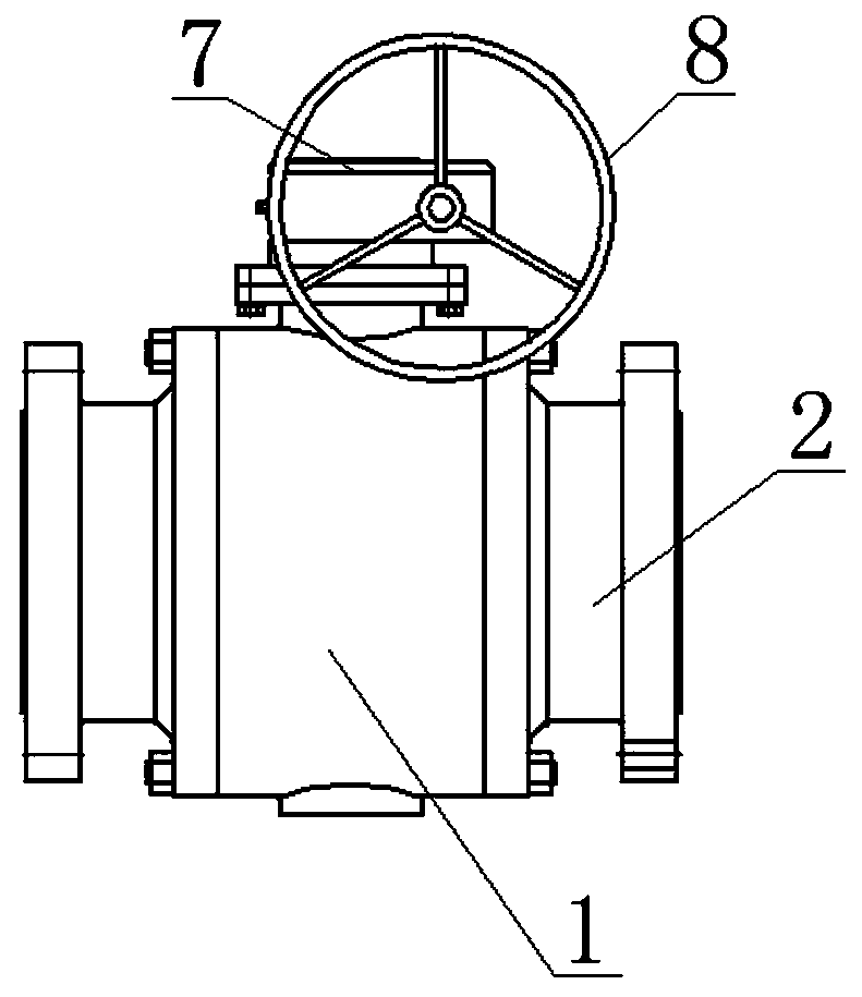 A fixed ball valve