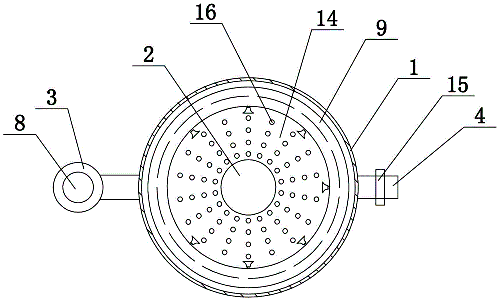 Visible light-based flue gas mercury removal method and circular spraying-type mercury removal device employing same