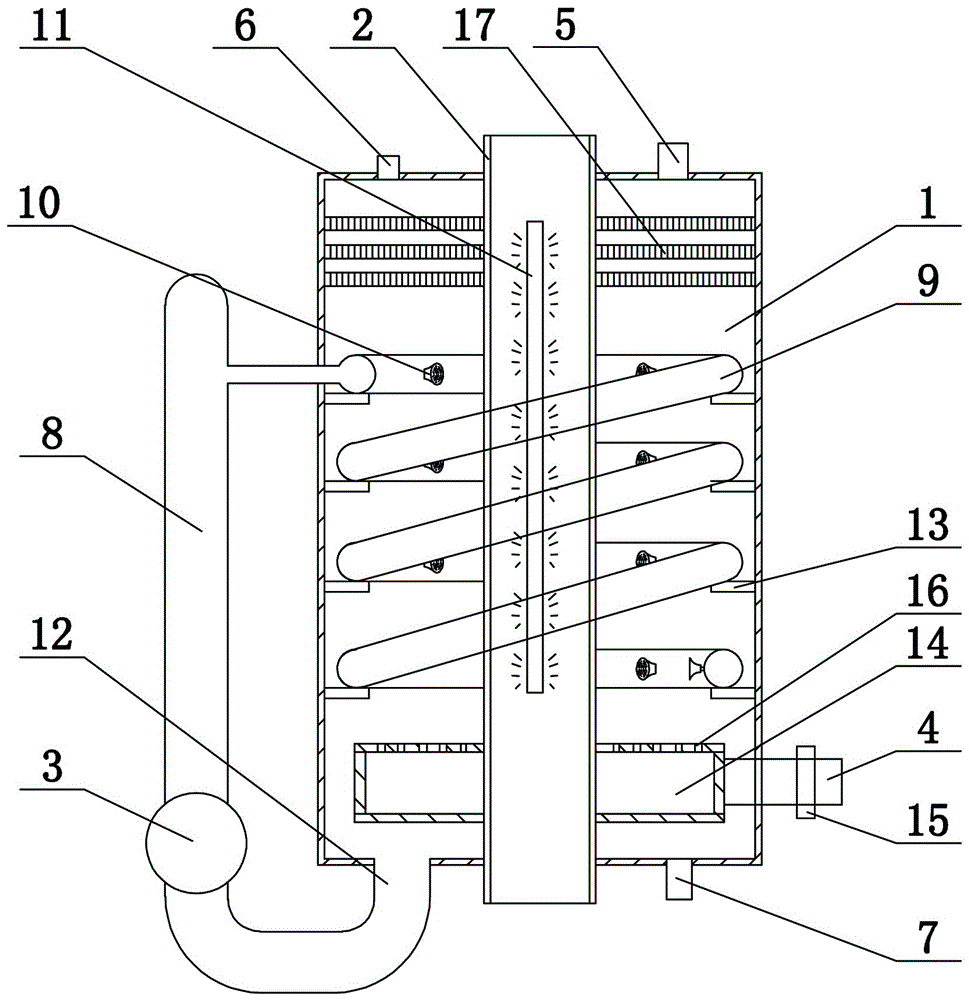 Visible light-based flue gas mercury removal method and circular spraying-type mercury removal device employing same