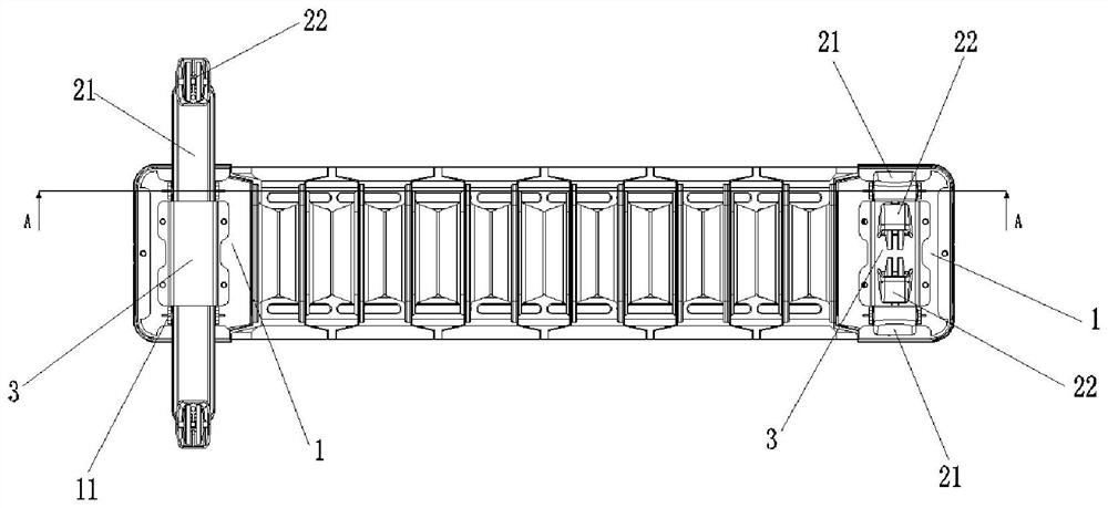 A kind of folding caster and heater