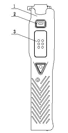 Side key structure of handheld station