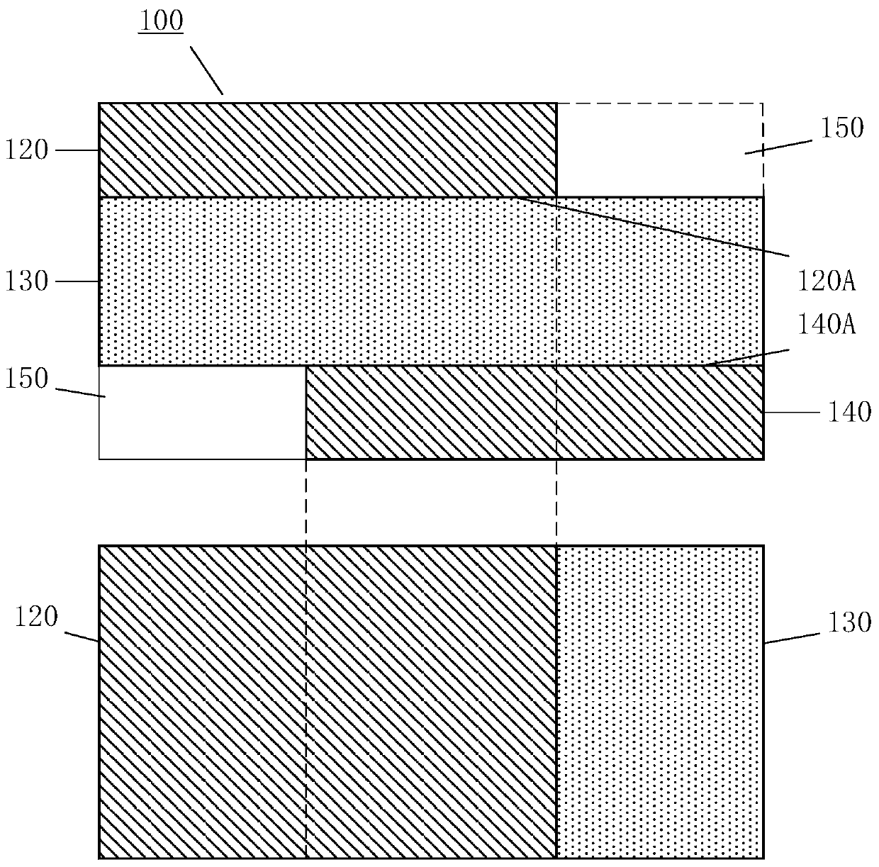 Vertical electrode configuration structure for nanoscale phase change memory cell