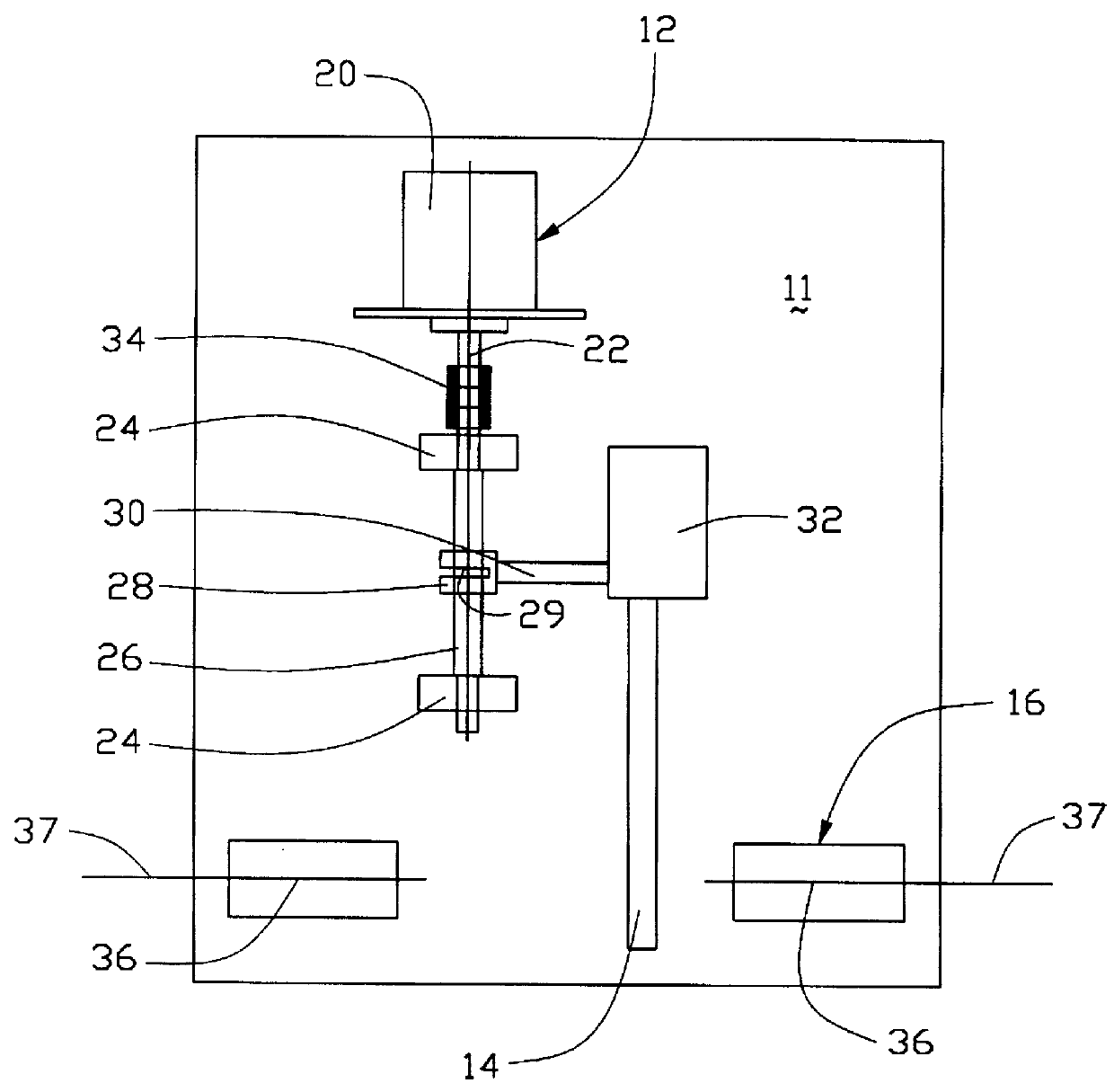 Motor driven optical fiber variable attenuator