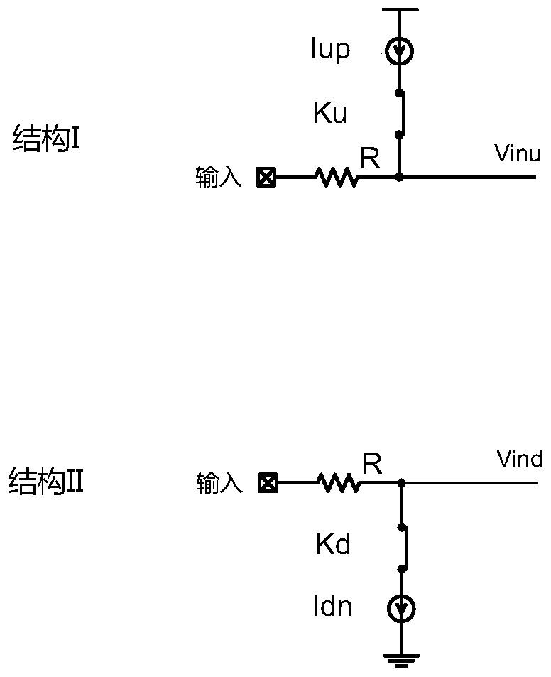 On-chip tri-state signal detection device and detection method thereof