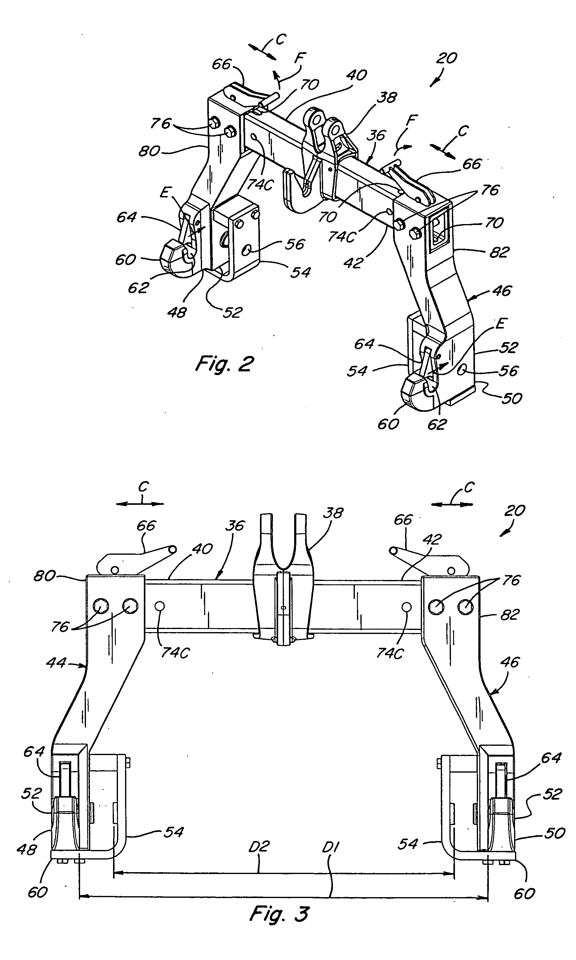 Adjustable quick hitch