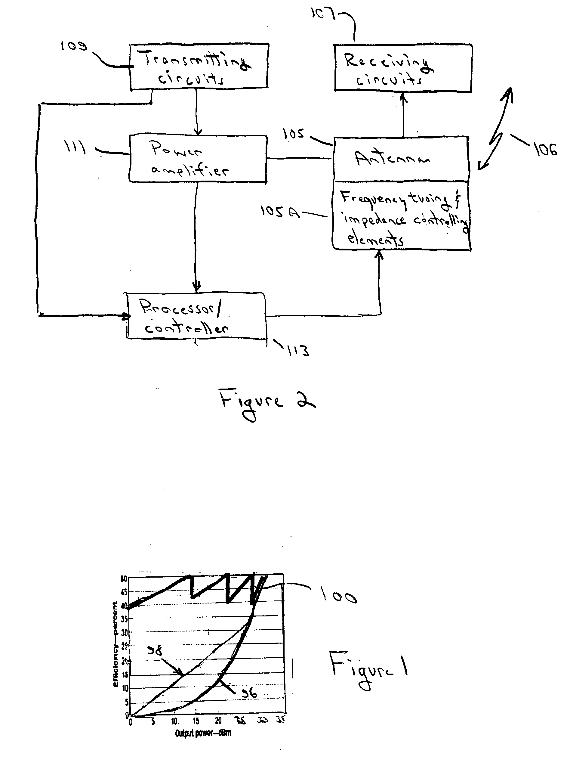 Method and apparatus for adaptively controlling antenna parameters to enhance efficiency and maintain antenna size compactness
