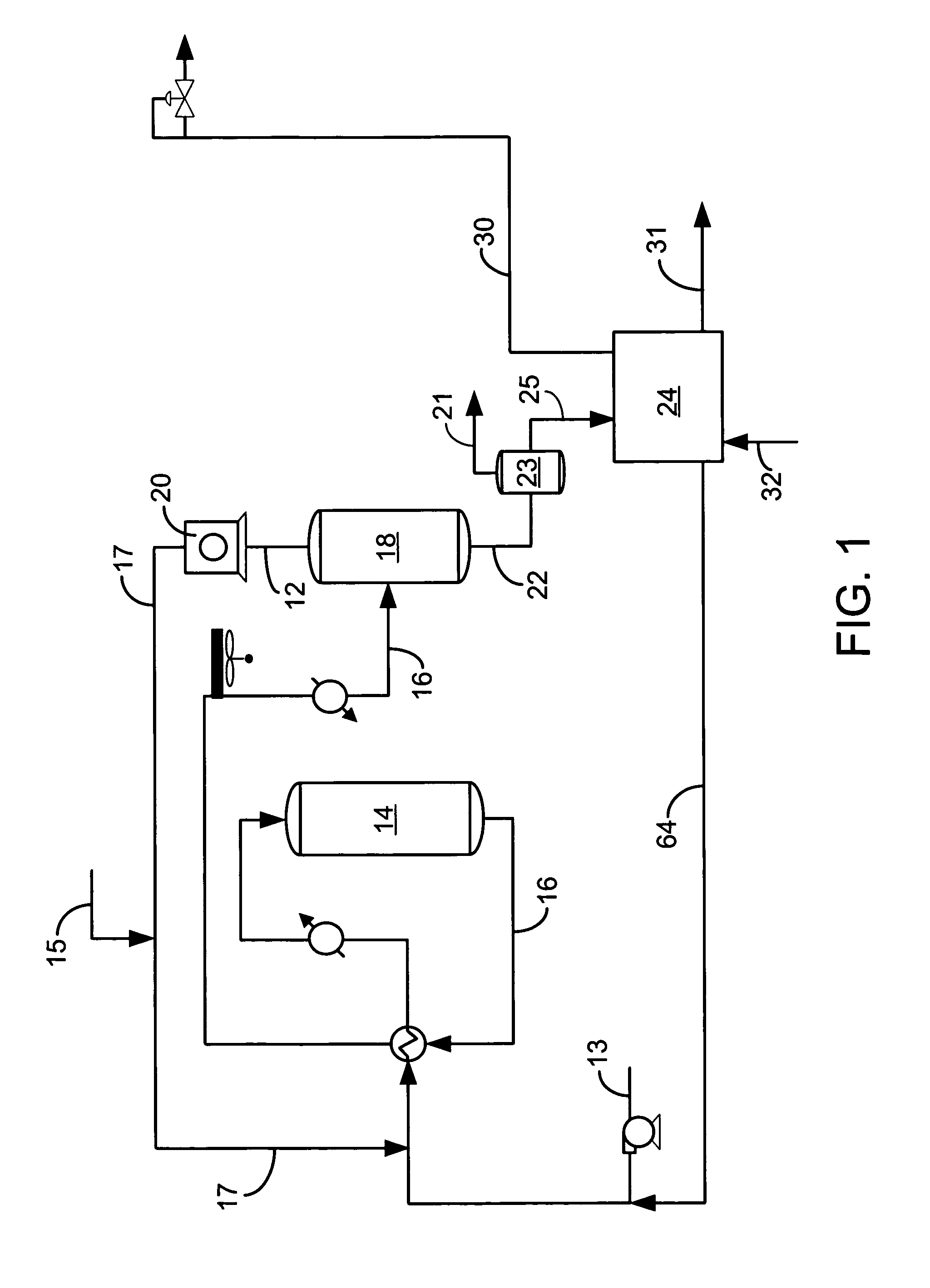 Isomerization process with adsorptive separation