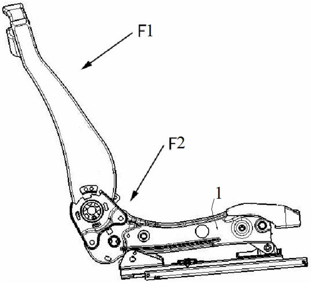 A car seat height adjustment structure with anti-sinking function in collision