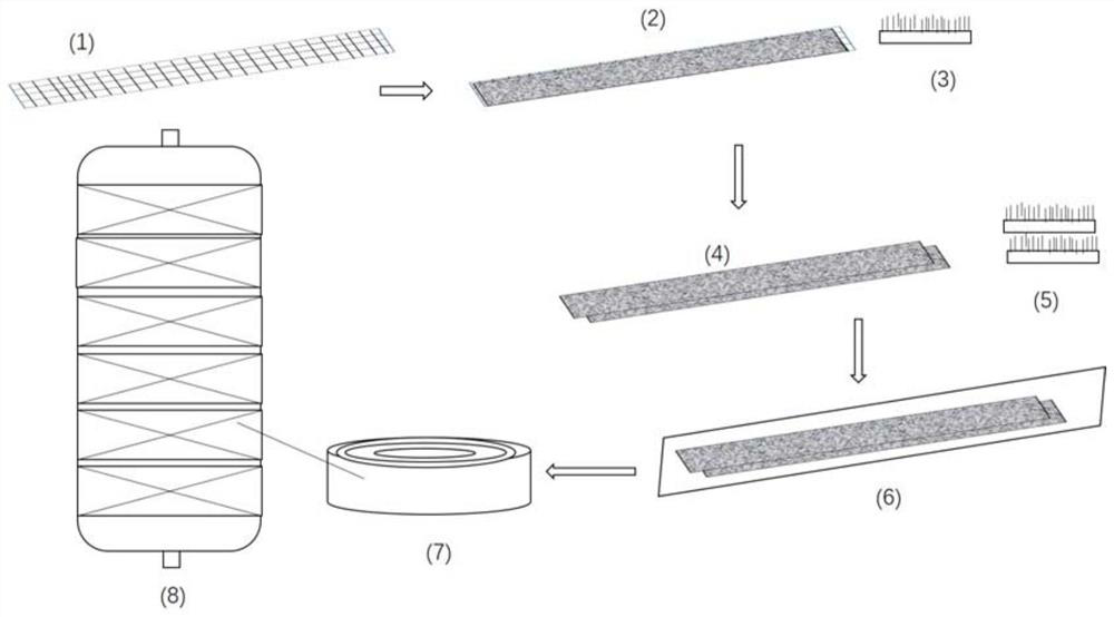 Carbon nanotube adsorption member, preparation method and application