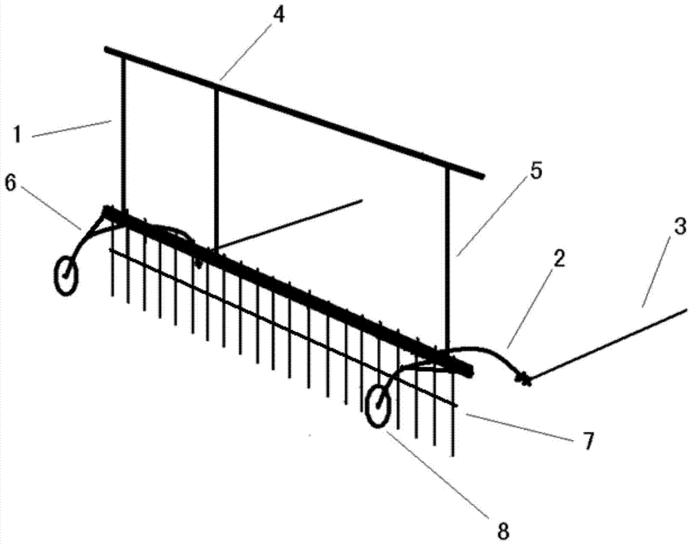 Novel simple agricultural rake