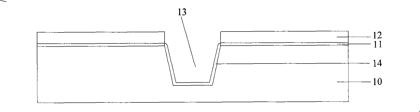 Isolation structure of shallow plough groove and manufacturing method thereof