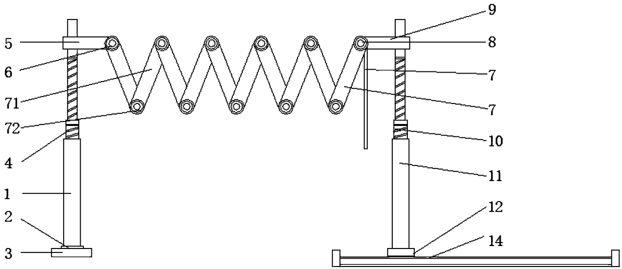 Textile fabric hanging and drying device