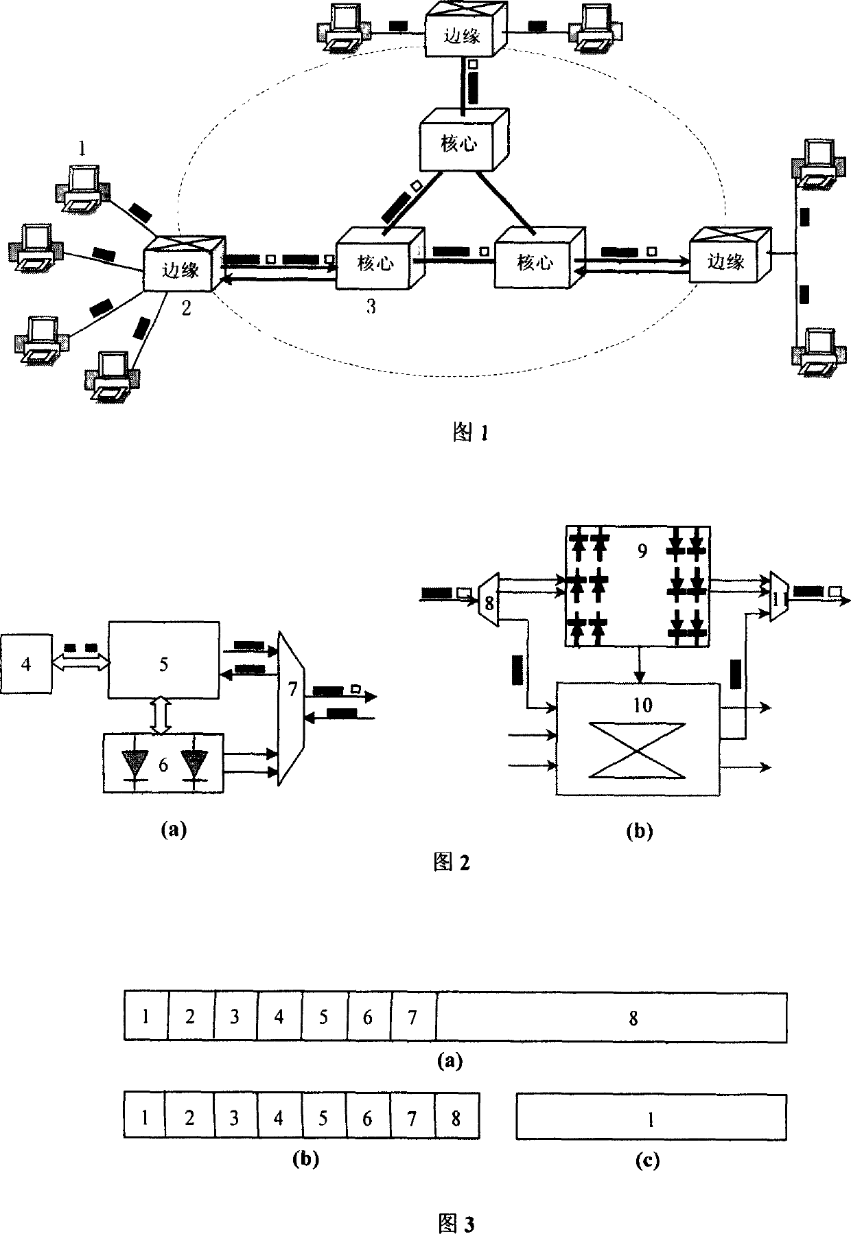 Optical label switching structure supporting blocking mode and multiplexing control